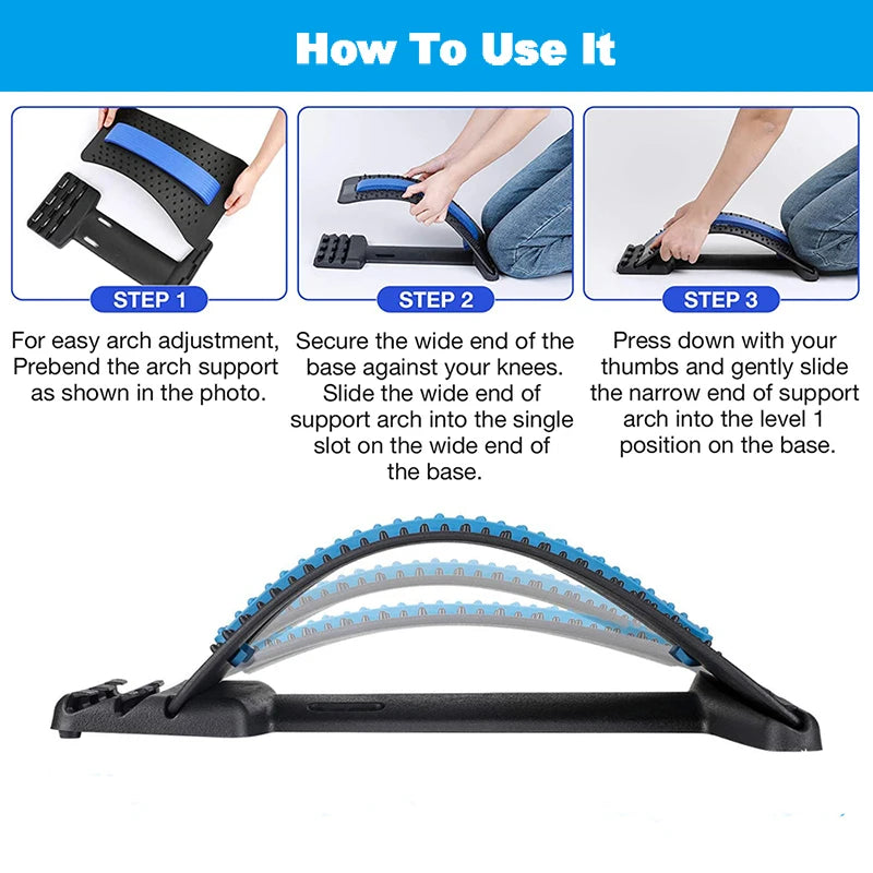 MULTI-LEVEL MASSAGE TOOL WITH MAGNETOTHERAPY FOR BACK PAIN RELIEF